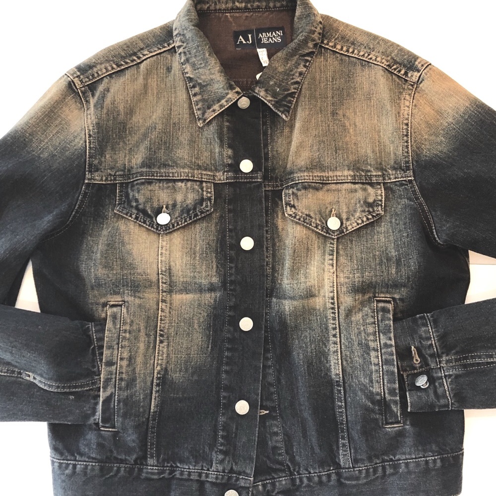 Armani jeans Jean jacket made in Italy size 38